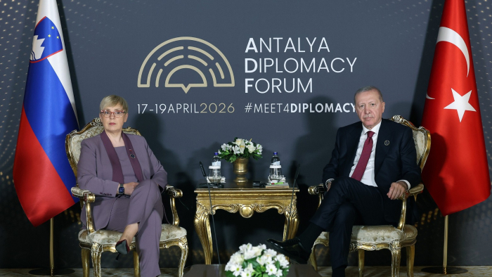 Erdoğan, Slovenya Cumhurbaşkanı Pirc Musar ile Görüştü