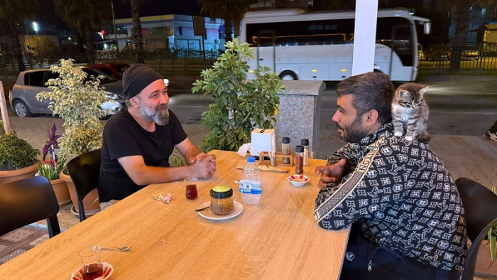 Antalya’da Yavru Kedi Hayata Bağladı