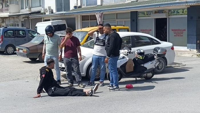 Manavgat'ta Çocuğa Çarpmamak İçin Motosikleti Deviren Sürücü Yaralandı!